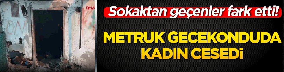 Sokaktan geçenler fark etti! İstanbul'da metruk gecekonduda yangın