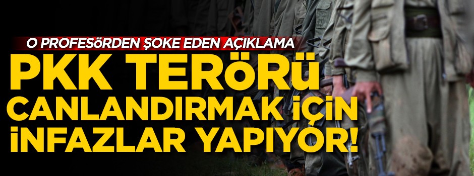 Şoke eden açıklamalar! 'PKK terörü canlandırmak için infazlar yapıyor'