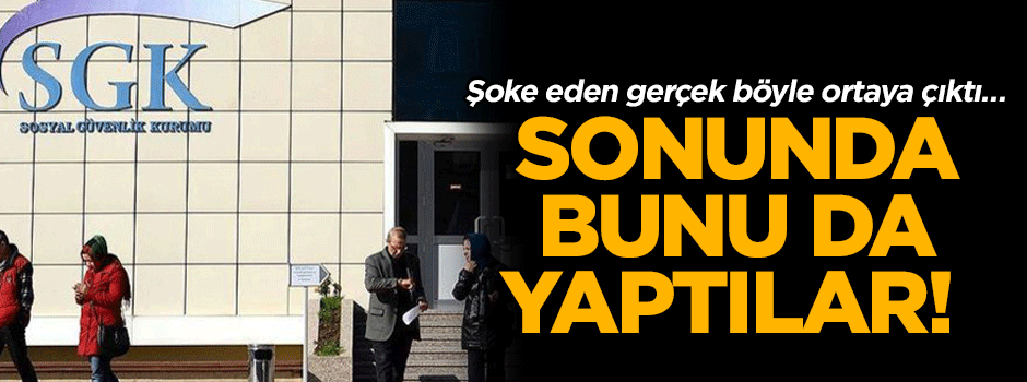 Şoke eden gerçek böyle ortaya çıktı… Sonunda bunu da yaptılar!