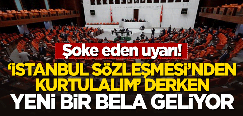 Şoke eden uyarı: 'İstanbul Sözleşmesi'nden kurtulalım' derken yeni bir bela geliyor!