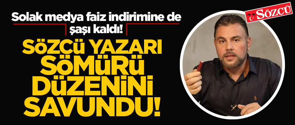 Solak medya faiz indirimine de şaşı kaldı!
