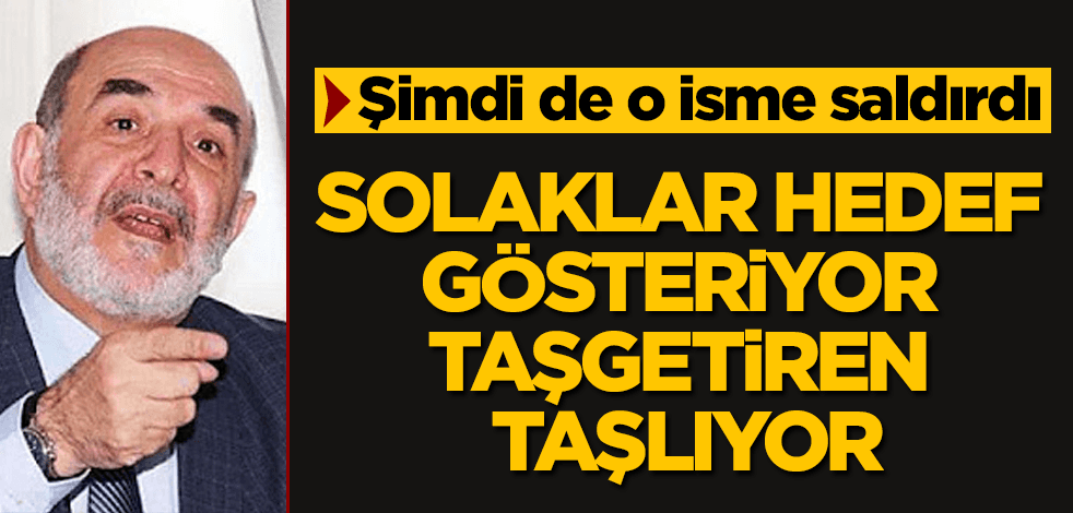 Solaklar hedef gösteriyor, Taşgetiren taşlıyor