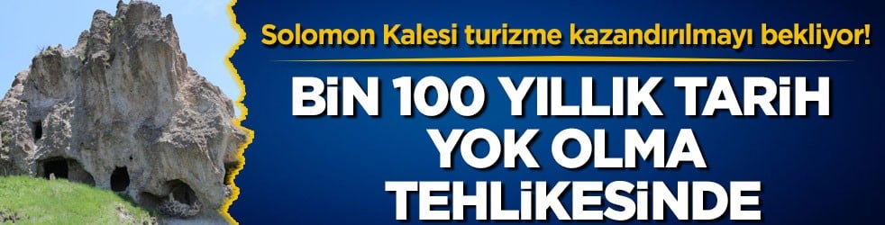 Solomon Kalesi turizme kazandırılmayı bekliyor! Bin 100 yıllık tarih yok olma tehlikesinde
