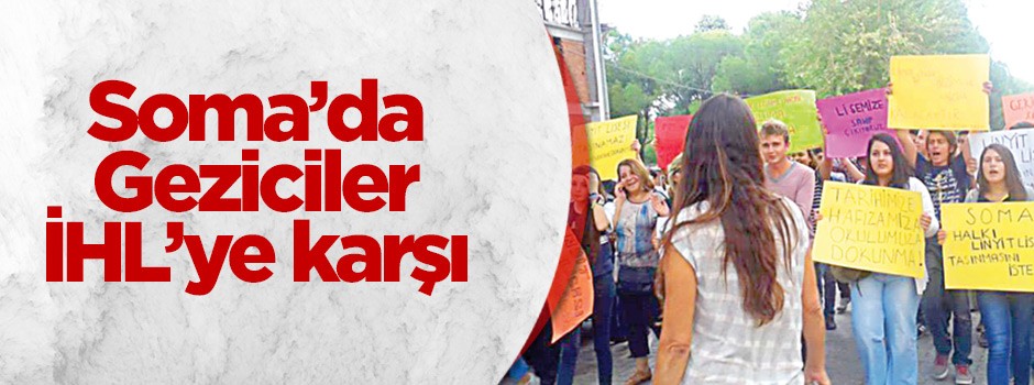Soma’da Geziciler İHL’ye karşı