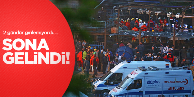 Soma'daki maden ocağında sona yaklaşıldı