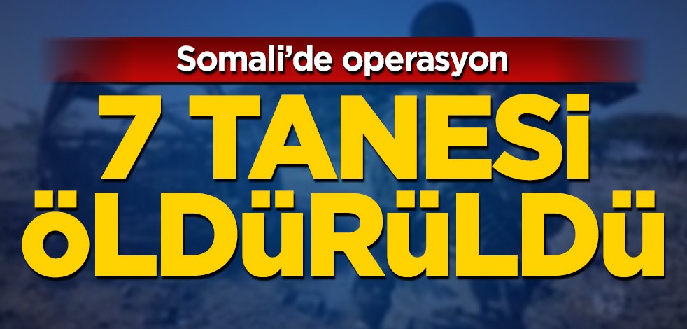 Somali'de operasyon! 7 tanesi öldürüldü