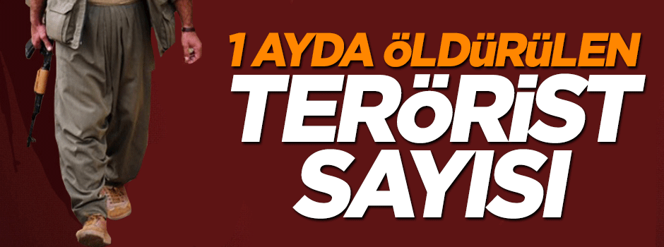 Son 1 ayda 814 terörist öldürüldü