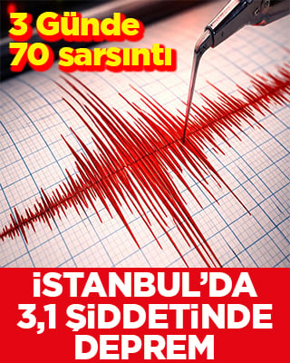 Son 3 günde 70’ten fazla sarsıntı İstanbul’da 3,1 şiddetinde bir deprem daha