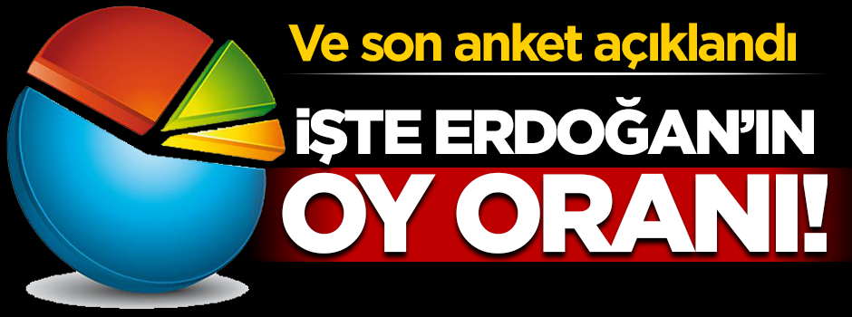 Son anket açıklandı! Erdoğan ilk turda alıyor