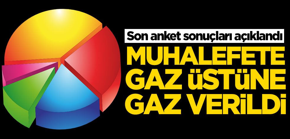 Son anket sonuçları açıklandı! Muhalefete gaz üstüne gaz