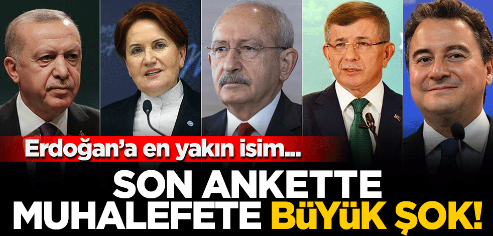 Son ankette muhalefetin tamamına büyük şok! Babacan ve Davutoğlu yokları oynuyor
