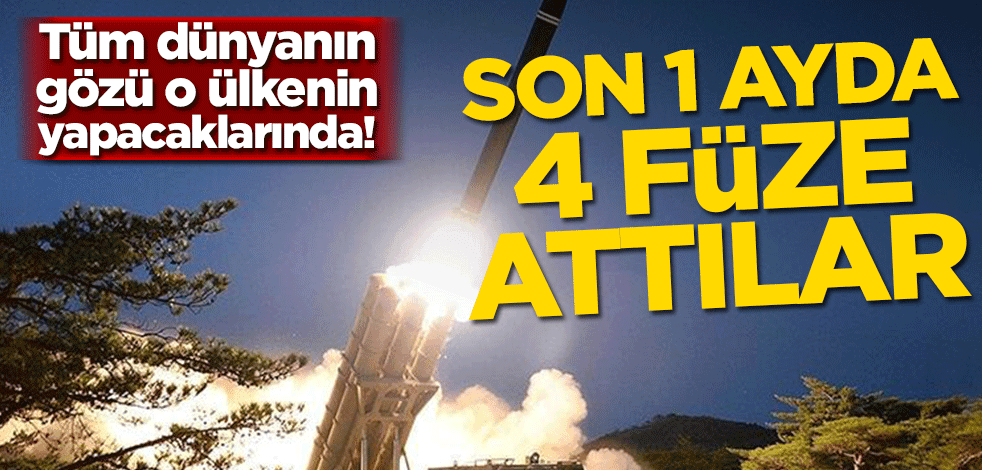 Son bir ayda 4 füze denediler! Tüm dünyanın gözü o ülkenin yapacaklarında…