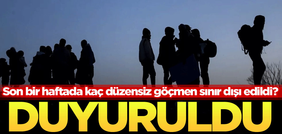 Son bir haftada kaç düzensiz göçmen sınır dışı edildi? Duyuruldu