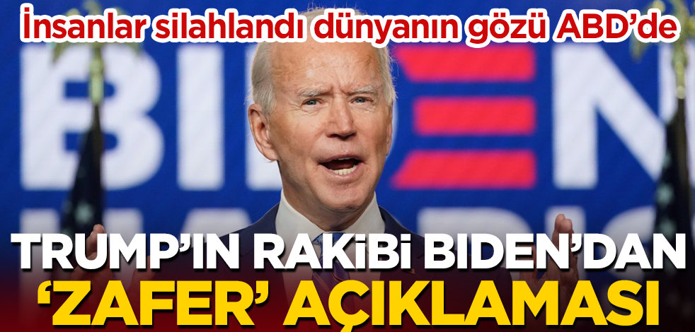 Son dakika... ABD Başkan adayı Joe Biden'dan seçim açıklaması