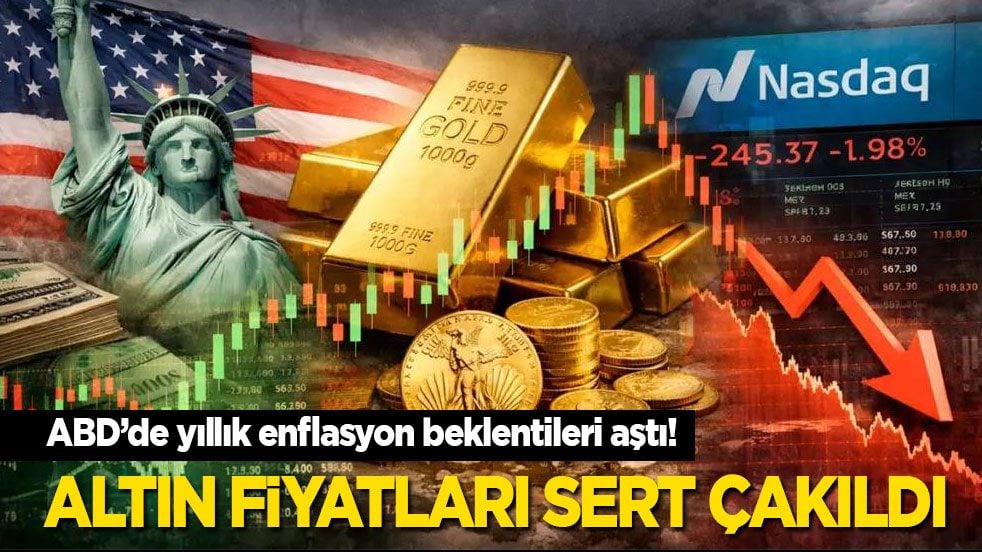  Son dakika! ABD’de yıllık enflasyon beklentileri aştı! Altın fiyatları sert çakıldı