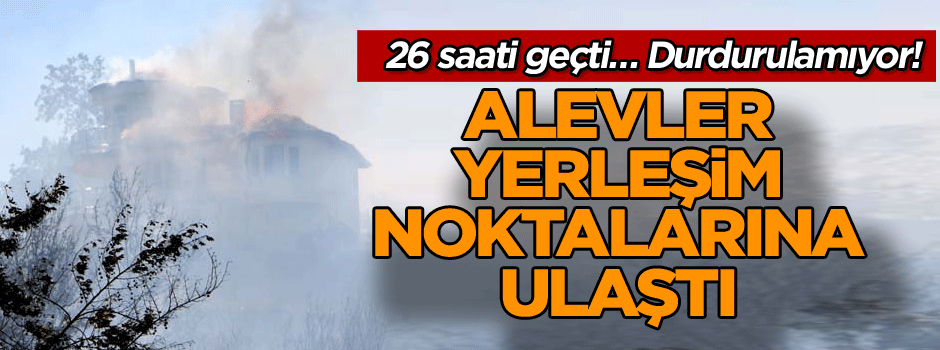 Son dakika: Alanya’daki orman yangını büyüyerek devam ediyor!