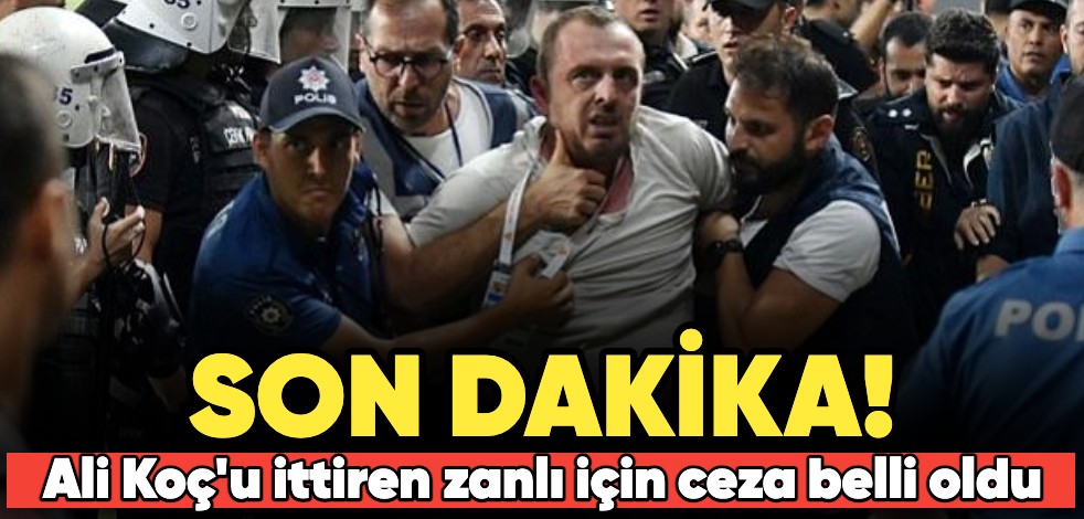 SON DAKİKA! Ali Koç'u ittiren için ceza belli oldu!