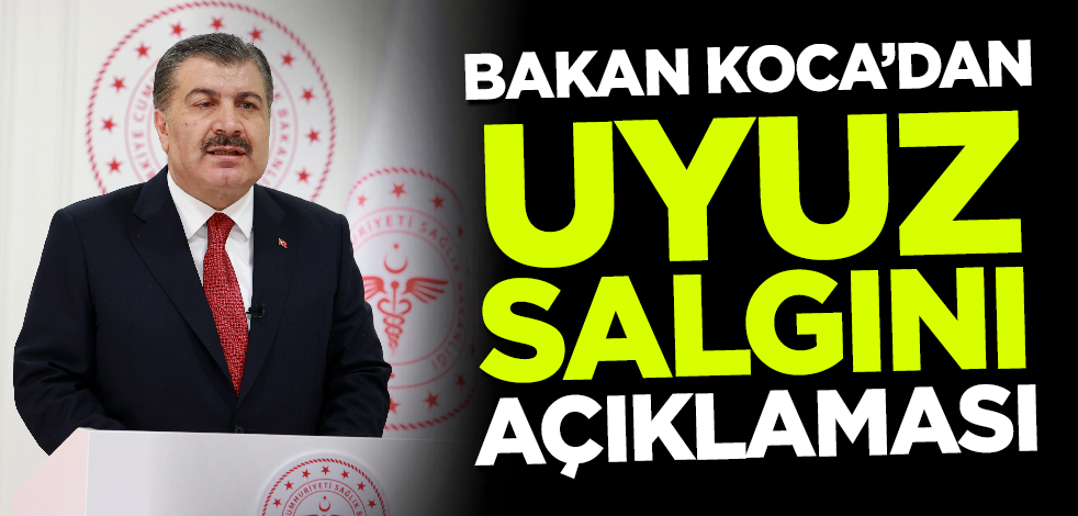 Son dakika... Bakan Koca'dan 'uyuz salgını' açıklaması