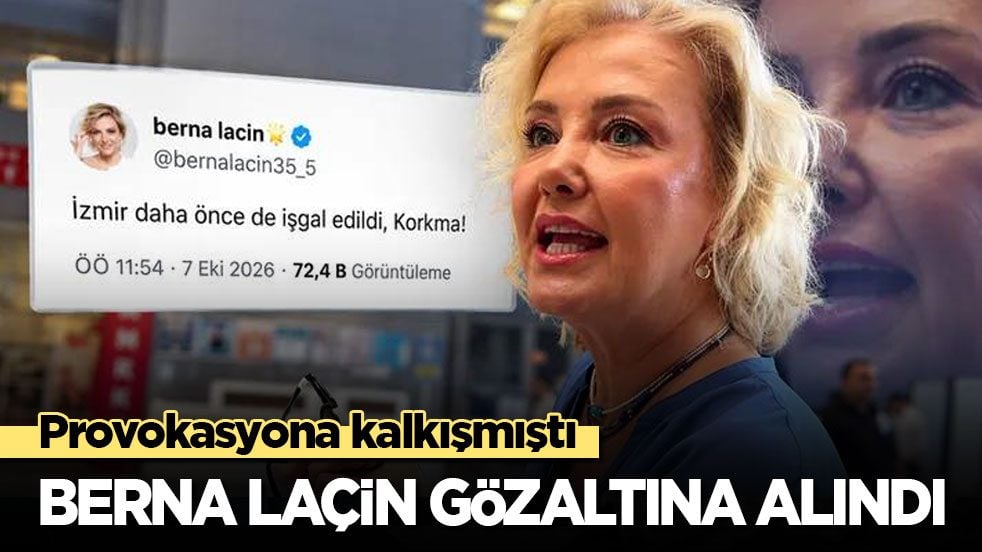 İzmir'de provokasyona kalkışan Berna Laçin gözaltına alındı