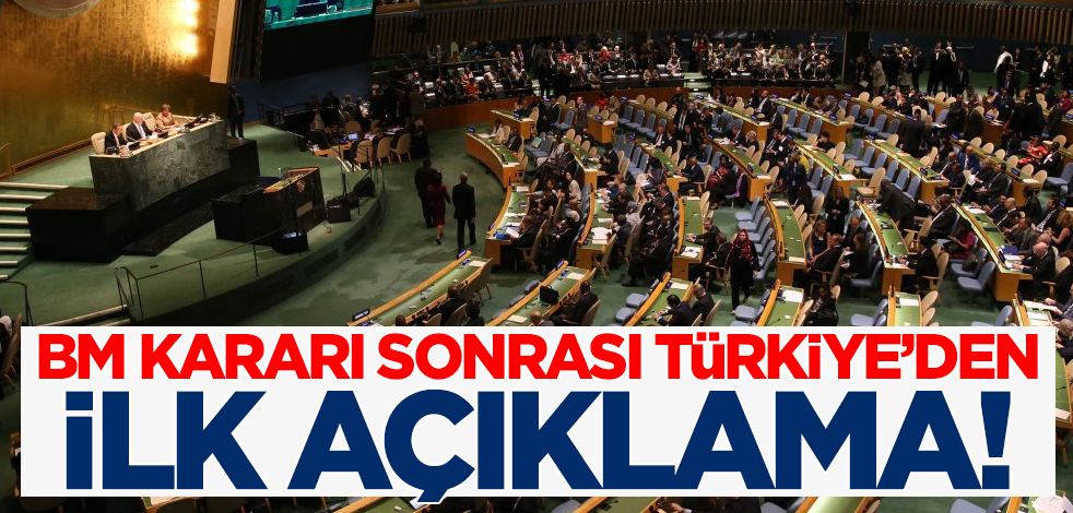 Son dakika! BM kararı sonrası Türkiye'den ilk açıklama