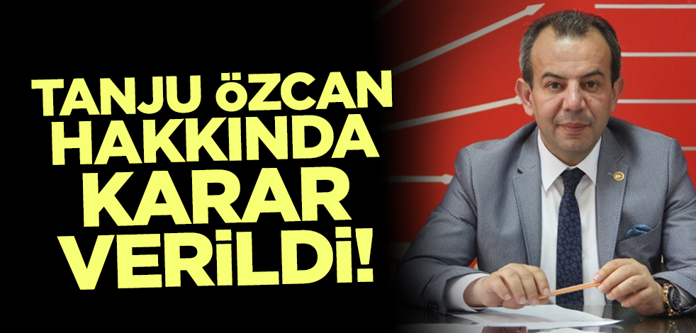 Son dakika! CHP'den Tanju Özcan kararı