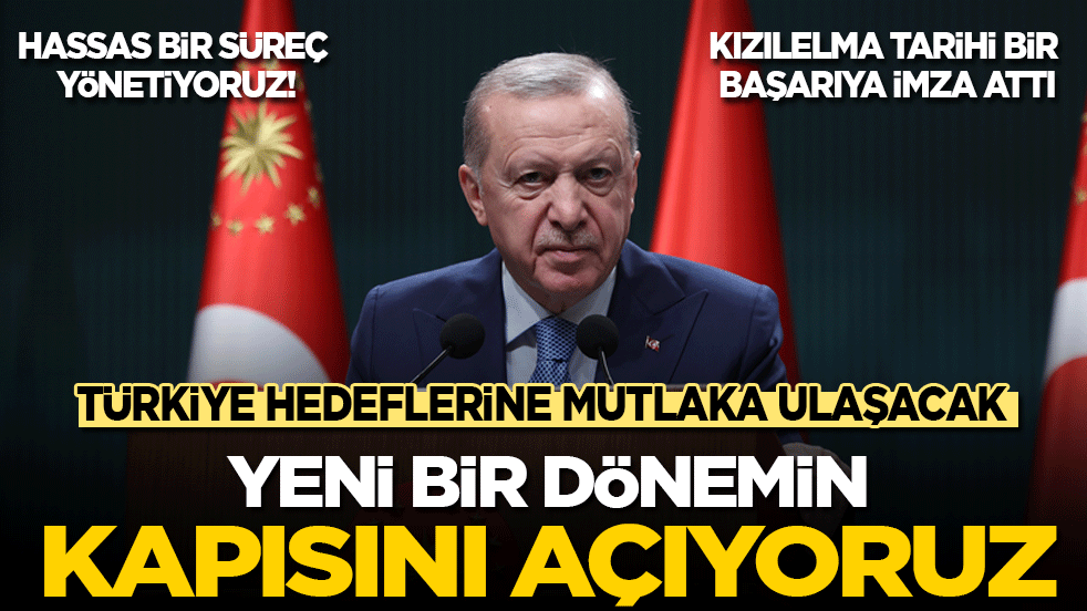 Cumhurbaşkanı Erdoğan: Topyekun bir kalkınma seferberliğine çıkıyoruz