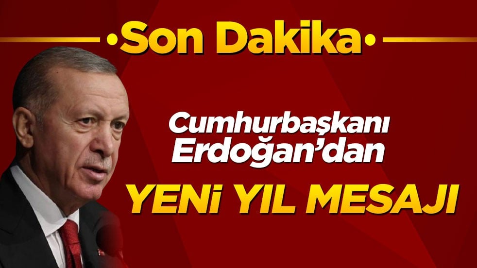 Son dakika! Cumhurbaşkanı Erdoğan'dan yeni yıl mesajı
