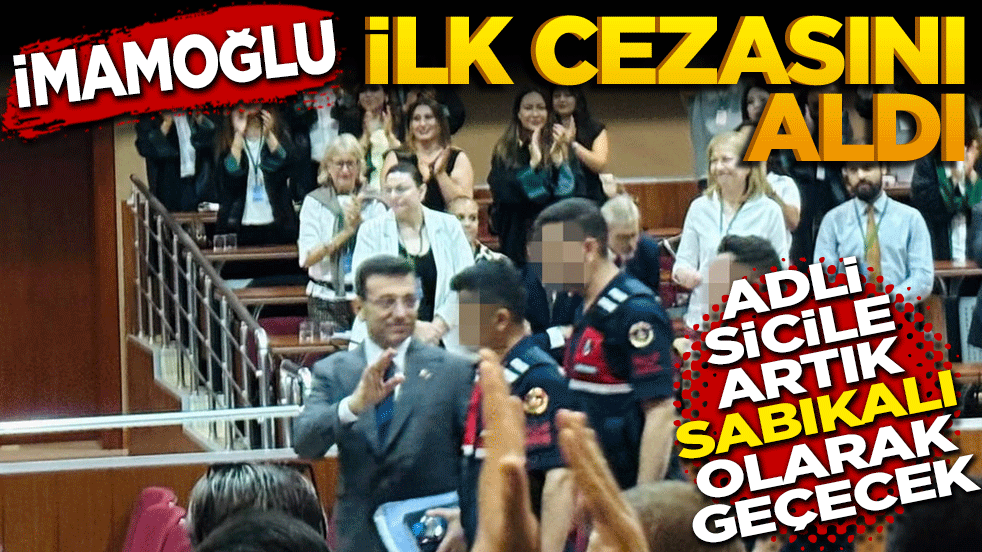 Son dakika: Ekrem İmamoğlu o davadan ceza aldı