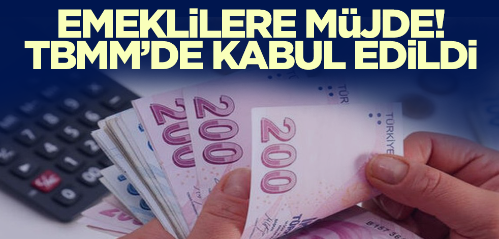 Son dakika... Emeklilere müjde! TBMM'de kabul edildi