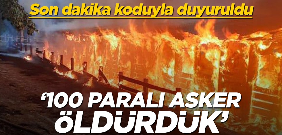 Son dakika koduyla duyurdular! “100 paralı asker öldürdük!”