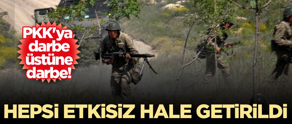 Son dönemde PKK'ya büyük darbe! Hepsi etkisiz hale getirildi