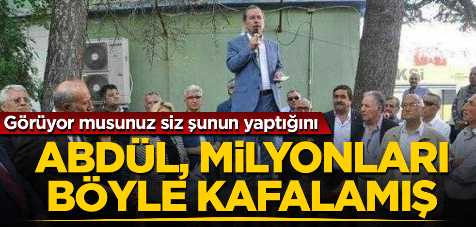 Son günlerin en çok konuşulan ismi olan Abdüllatif Şener milyonları böyle kafalamış! Görüyor musunuz siz şunun yaptığını