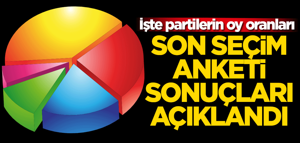 Son seçim anketi sonuçları açıklandı! İşte oy oranları...