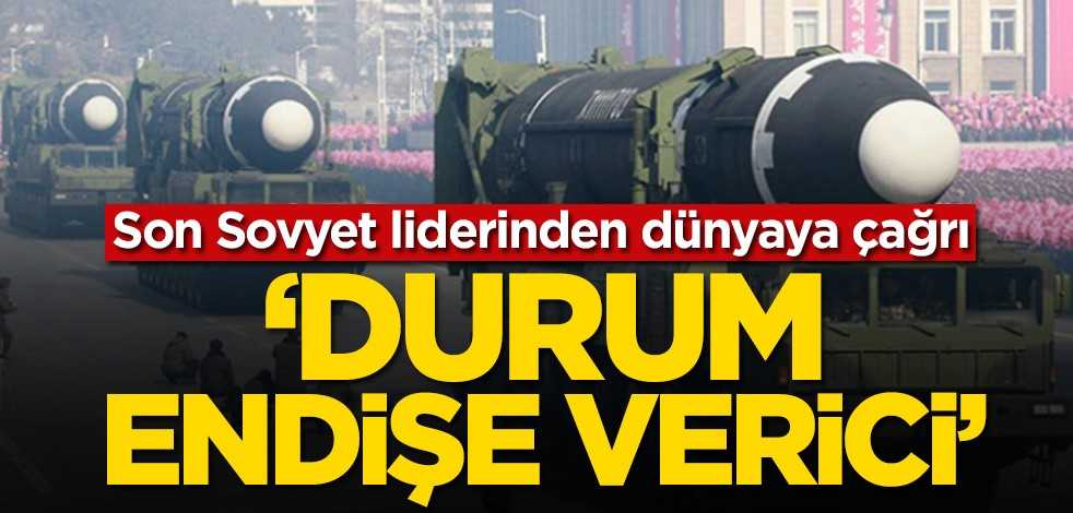 Son Sovyet lideri Mihail Gorbaçov'dan Rusya ve ABD'ye çağrı