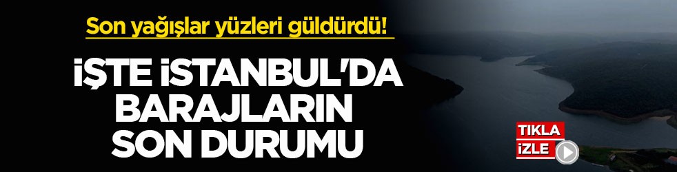 Son yağışlar yüzleri güldürdü! İşte İstanbul'da barajların son durumu