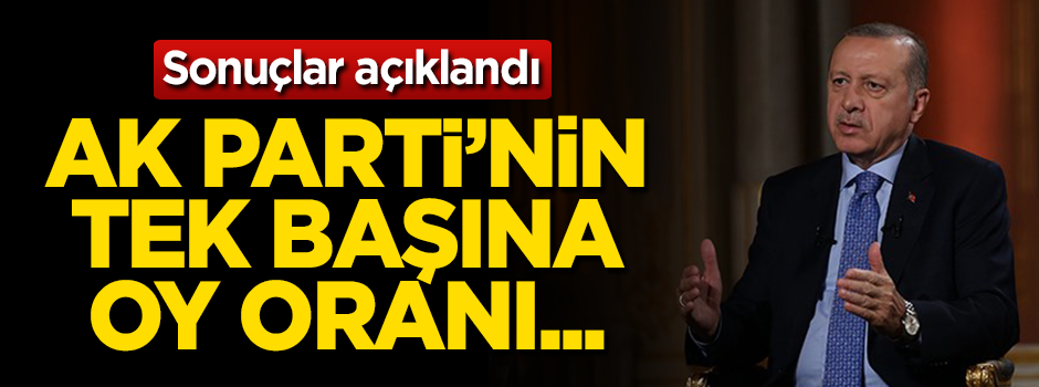Sonuç açıklandı: AK Parti'nin tek başına oy oranı...