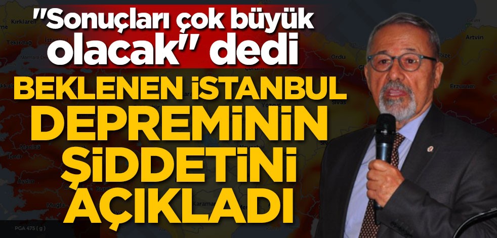 "Sonuçları çok büyük olacak" deyip beklenen İstanbul depreminin şiddetini açıkladı