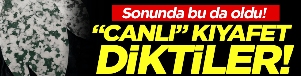 Sonunda bu da oldu: 'Canlı' kıyafet diktiler!