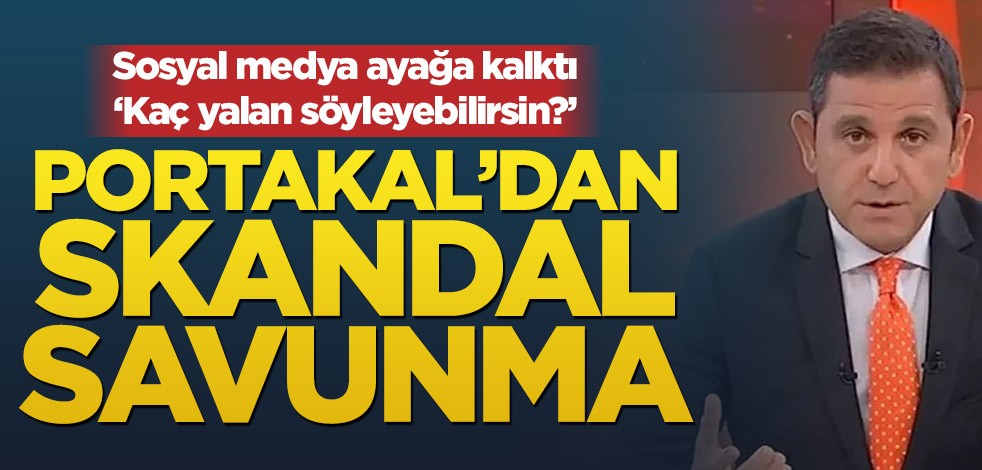 Sosyal medya ayağa kalktı! Fatih Portakal’dan skandal savunma
