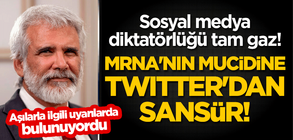 Sosyal medya diktatörlüğü tam gaz: MRNA'nın mucidi Dr. Robert Malone'a Twitter'dan sansür!