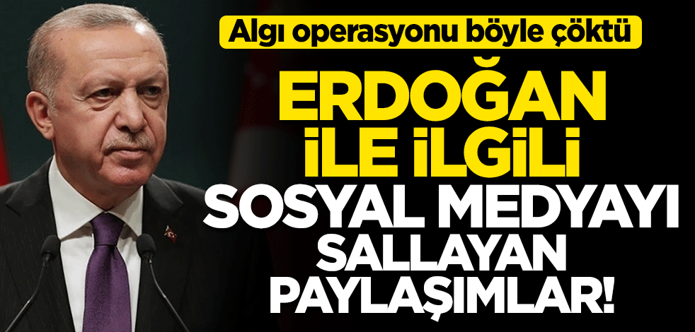 Sosyal medyada Cumhurbaşkanı Erdoğan'a büyük destek!