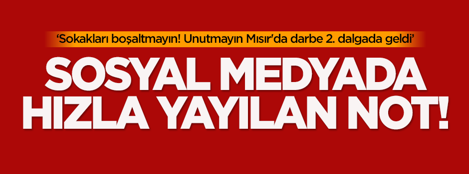 Sosyal medyada hızla yayılan not!