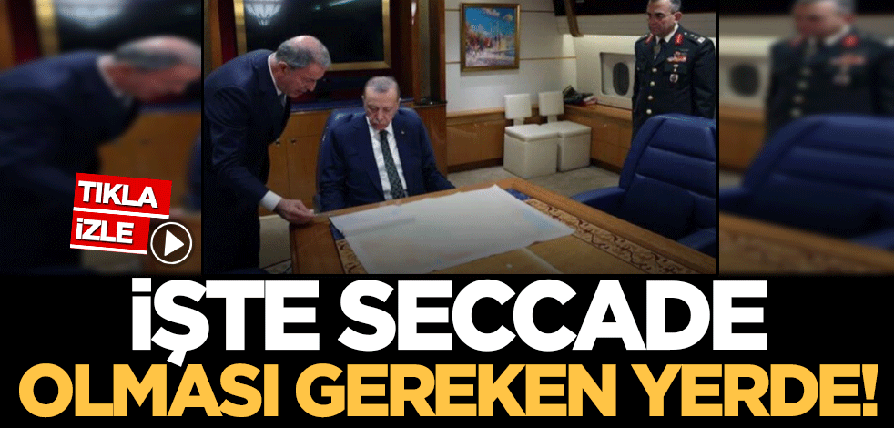 Sosyal medyadan sizin için seçtiklerimiz! 'Seccade olması gereken yerde'