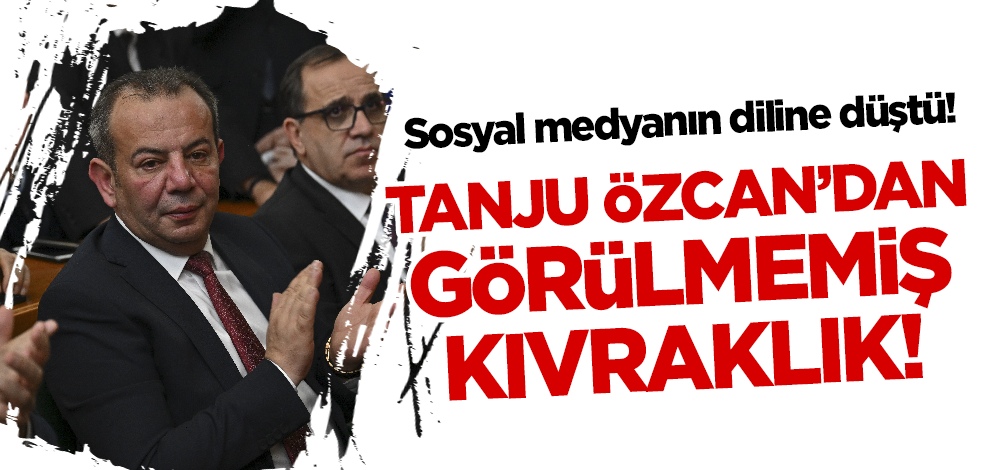 Sosyal medyanın diline düştü! Tanju Özcan'dan büyük kıvraklık