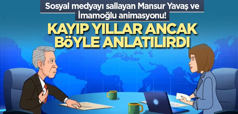 Sosyal medyayı sallayan Mansur Yavaş ve İmamoğlu animasyonu! Kayıp yıllar ancak böyle anlatılırdı