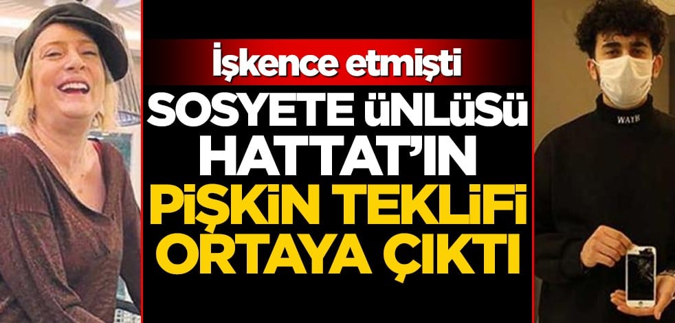 Sosyete ünlüsü İpek Hattat'ın kuryeye yaptığı teklif ortaya çıktı