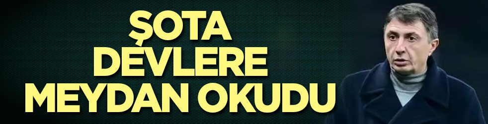 Şota Arveladze gemileri yaktı: Bütün şampiyonları yeneceğim