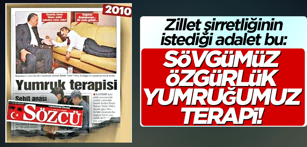 Sövgümüz özgürlük yumruğumuz terapi!