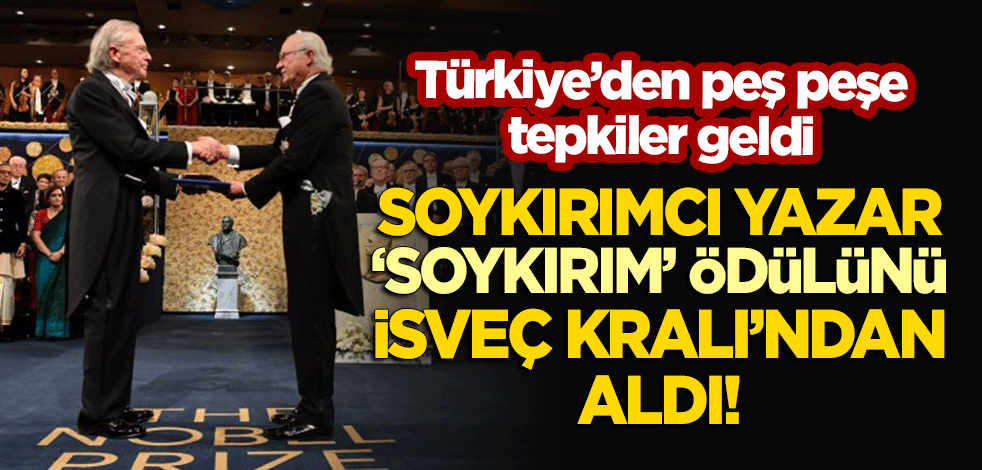 Soykırımcı yazar Peter Handke 'soykırım' ödülünü İsveç Kralı'ndan aldı! Türkiye'den peş peşe tepkiler