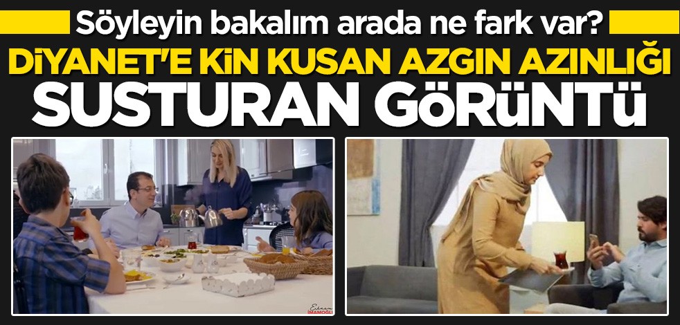 Söyleyin bakalım arada ne fark var? Diyanet’e kin kusan azgın azınlığı susturan görüntü